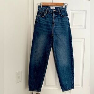 Frame Ultra High Rise Barrel Jeans